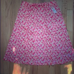 New Talbots flowered skirt